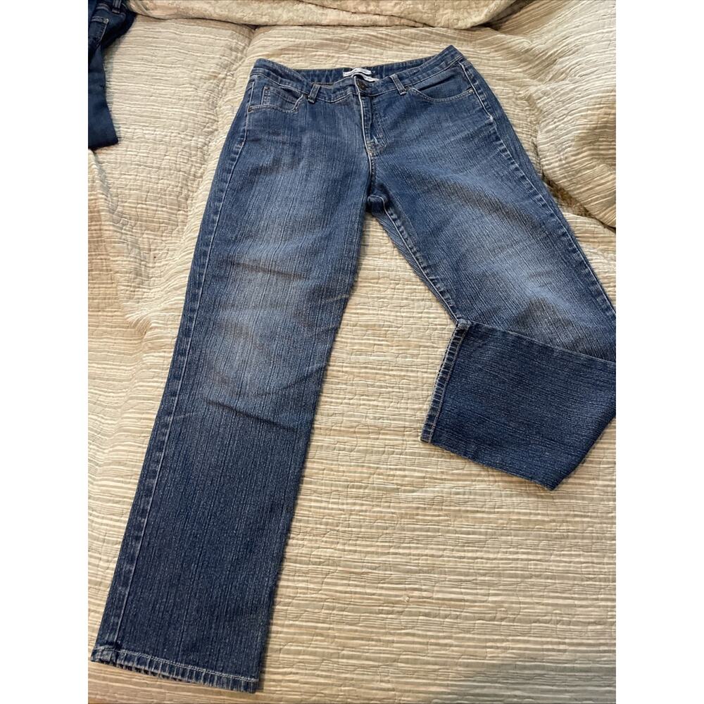 Bandolino Blue Mandie Classic Size 12 Straight Leg Denim